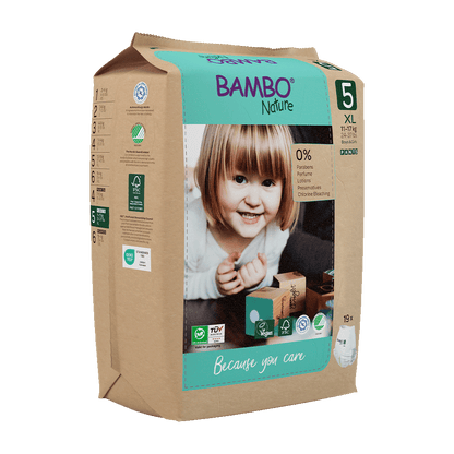 Bambo Nature hlačne pleničke velikost 5 (11-17 kg), 19 kom